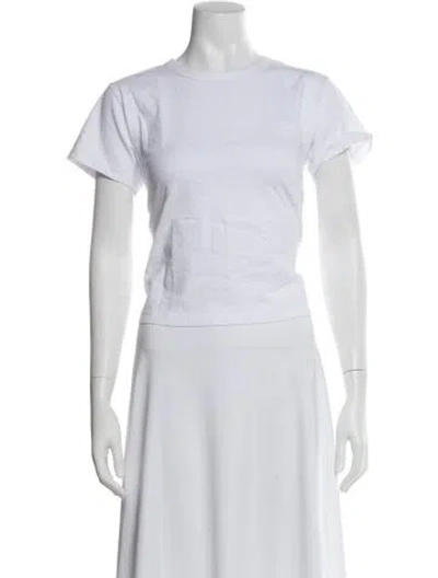 Pre-owned Leset Crew Neck Short Sleeve T-shirt In Blue