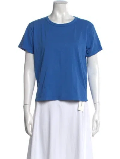 Pre-owned Leset Crew Neck Short Sleeve T-shirt In Blue