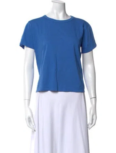 Pre-owned Leset Crew Neck Short Sleeve T-shirt In Blue