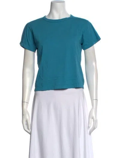 Pre-owned Leset Crew Neck Short Sleeve T-shirt In Blue