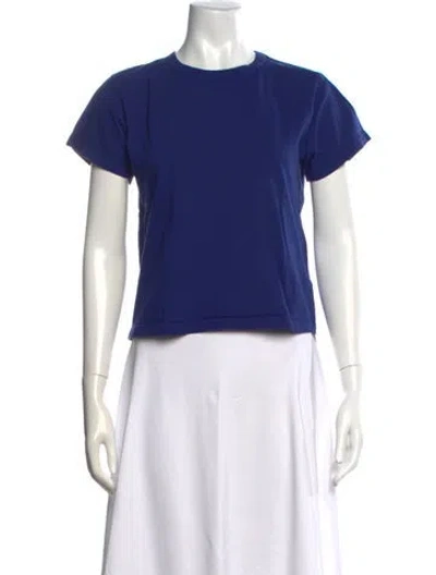 Pre-owned Leset Crew Neck Short Sleeve T-shirt In Blue