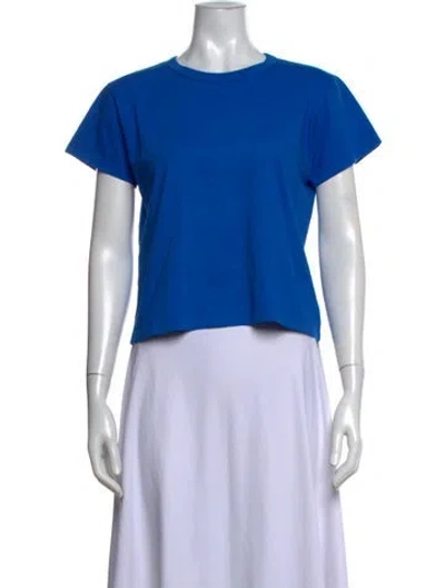 Pre-owned Leset Crew Neck Short Sleeve T-shirt In Blue