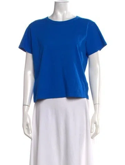 Pre-owned Leset Crew Neck Short Sleeve T-shirt In Blue