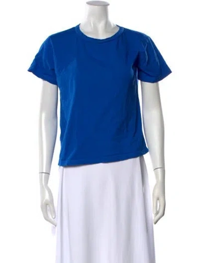 Pre-owned Leset Crew Neck Short Sleeve T-shirt In Blue
