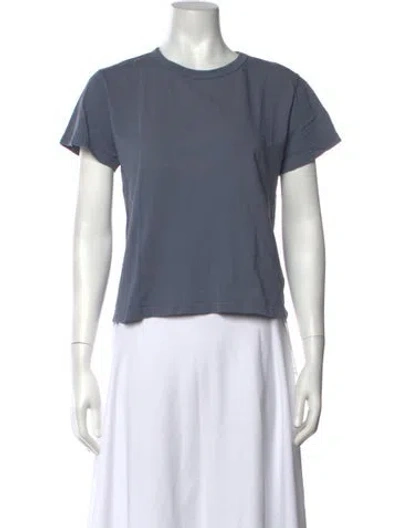 Pre-owned Leset Crew Neck Short Sleeve T-shirt In Blue