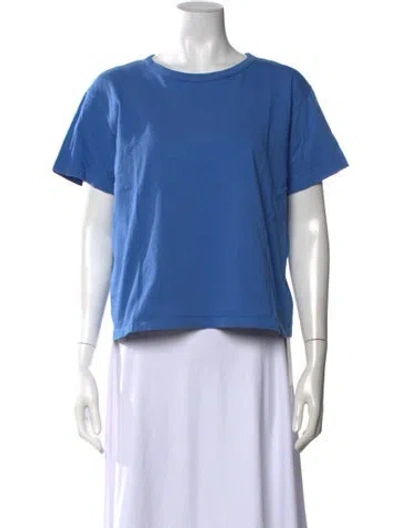 Pre-owned Leset Crew Neck Short Sleeve T-shirt In Blue