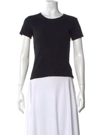Pre-owned Leset Crew Neck Short Sleeve T-shirt In Brown