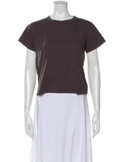 Pre-owned Leset Crew Neck Short Sleeve T-shirt In Gray