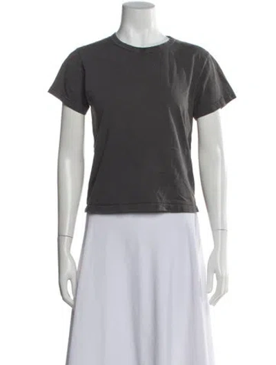 Pre-owned Leset Crew Neck Short Sleeve T-shirt In Gray