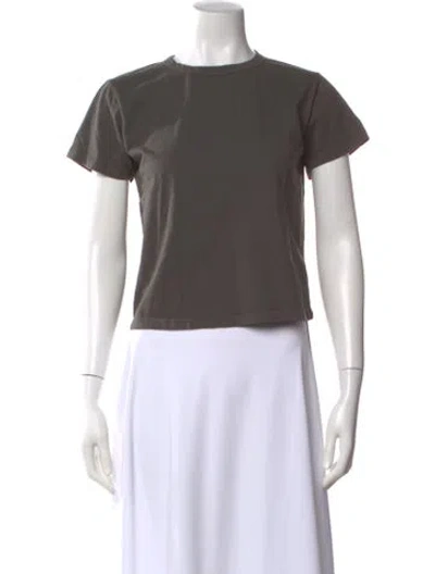 Pre-owned Leset Crew Neck Short Sleeve T-shirt In Gray