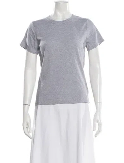 Pre-owned Leset Crew Neck Short Sleeve T-shirt In Gray