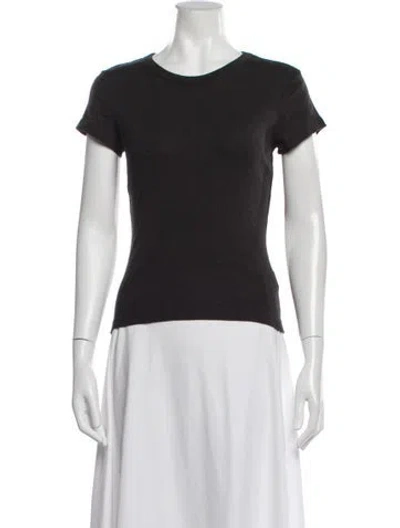 Pre-owned Leset Crew Neck Short Sleeve T-shirt In Gray