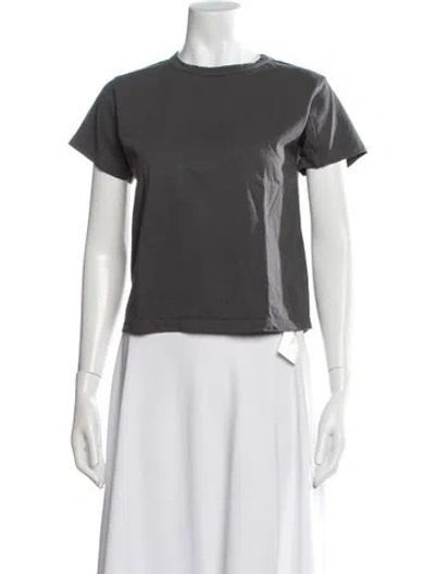 Pre-owned Leset Crew Neck Short Sleeve T-shirt In Gray
