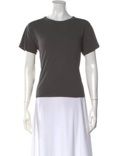 Pre-owned Leset Crew Neck Short Sleeve T-shirt In Gray