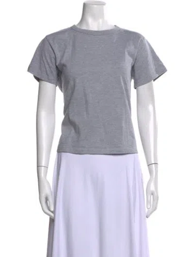 Pre-owned Leset Crew Neck Short Sleeve T-shirt In Gray