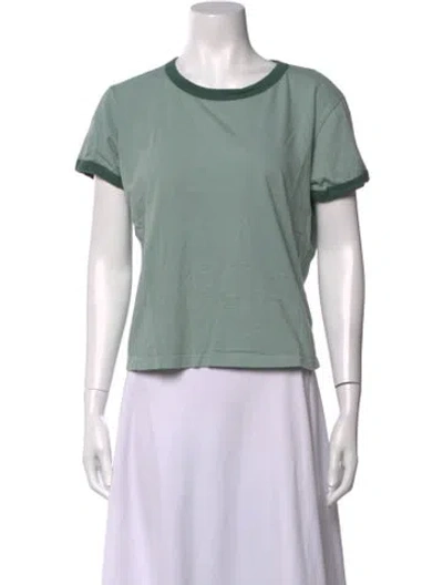 Pre-owned Leset Crew Neck Short Sleeve T-shirt In Green