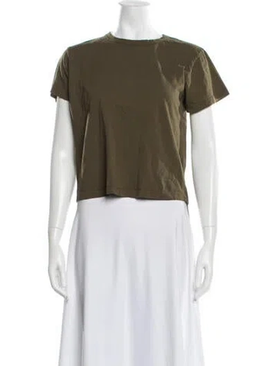 Pre-owned Leset Crew Neck Short Sleeve T-shirt In Green