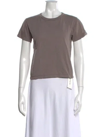 Pre-owned Leset Crew Neck Short Sleeve T-shirt In Grey