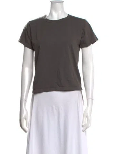 Pre-owned Leset Crew Neck Short Sleeve T-shirt In Grey