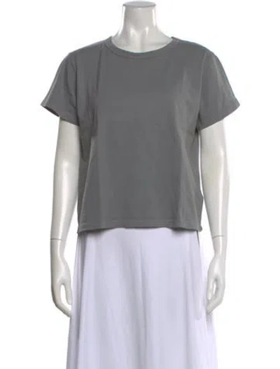 Pre-owned Leset Crew Neck Short Sleeve T-shirt In Grey