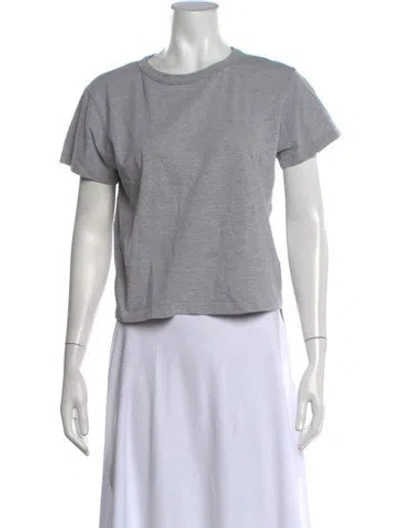 Pre-owned Leset Crew Neck Short Sleeve T-shirt In Grey