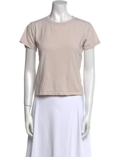Pre-owned Leset Crew Neck Short Sleeve T-shirt In Neutral