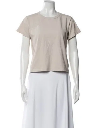 Pre-owned Leset Crew Neck Short Sleeve T-shirt In Neutral