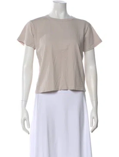 Pre-owned Leset Crew Neck Short Sleeve T-shirt In Neutral