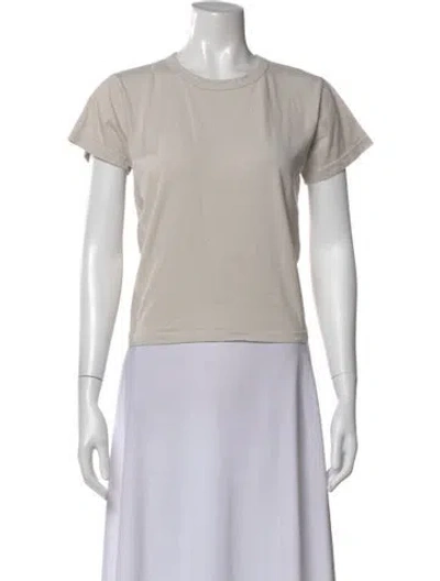 Pre-owned Leset Crew Neck Short Sleeve T-shirt In Neutral