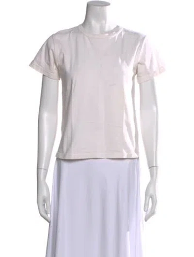 Pre-owned Leset Crew Neck Short Sleeve T-shirt In Neutral