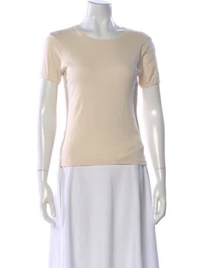 Pre-owned Leset Crew Neck Short Sleeve T-shirt In Neutral