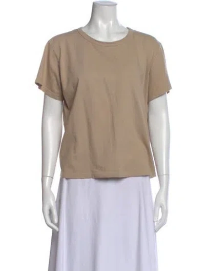 Pre-owned Leset Crew Neck Short Sleeve T-shirt In Neutral