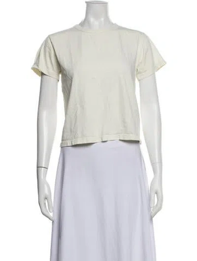 Pre-owned Leset Crew Neck Short Sleeve T-shirt In Neutral