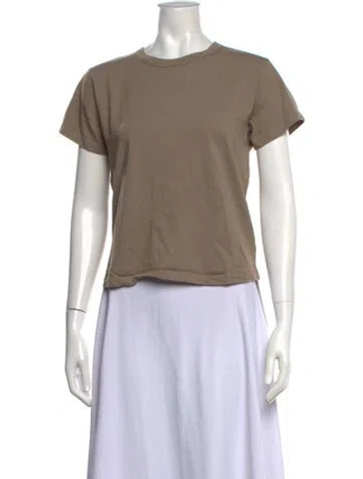 Pre-owned Leset Crew Neck Short Sleeve T-shirt In Neutral