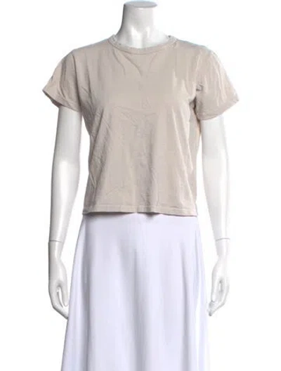 Pre-owned Leset Crew Neck Short Sleeve T-shirt In Neutral