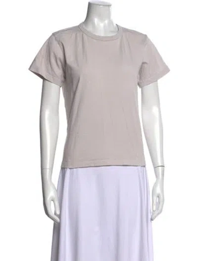 Pre-owned Leset Crew Neck Short Sleeve T-shirt In Neutral
