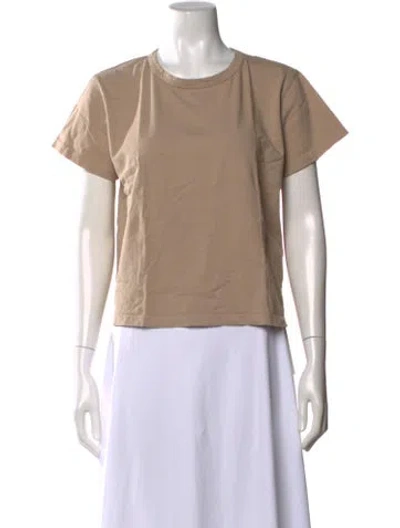 Pre-owned Leset Crew Neck Short Sleeve T-shirt In Neutrals