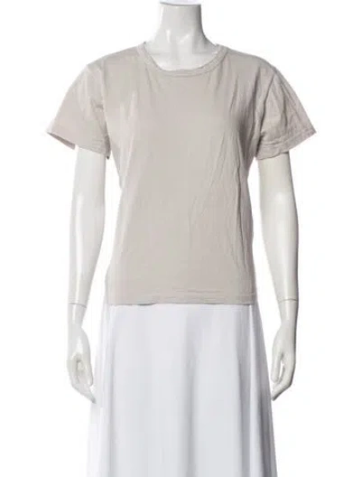 Pre-owned Leset Crew Neck Short Sleeve T-shirt In Neutrals