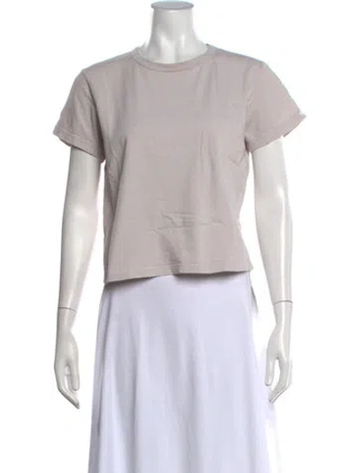 Pre-owned Leset Crew Neck Short Sleeve T-shirt In Neutrals