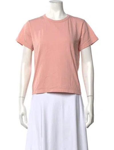 Pre-owned Leset Crew Neck Short Sleeve T-shirt In Pink