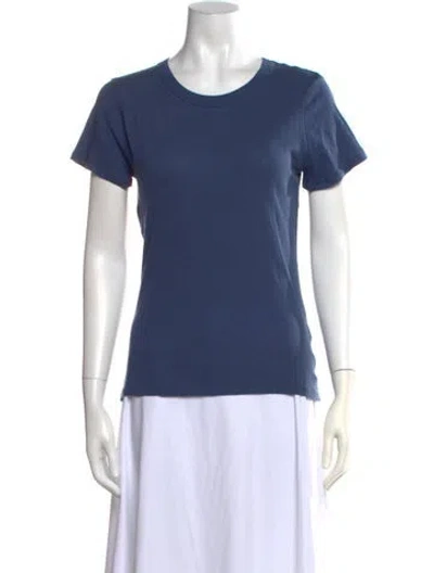 Pre-owned Leset Crew Neck Short Sleeve T-shirt W/ Tags In Blue