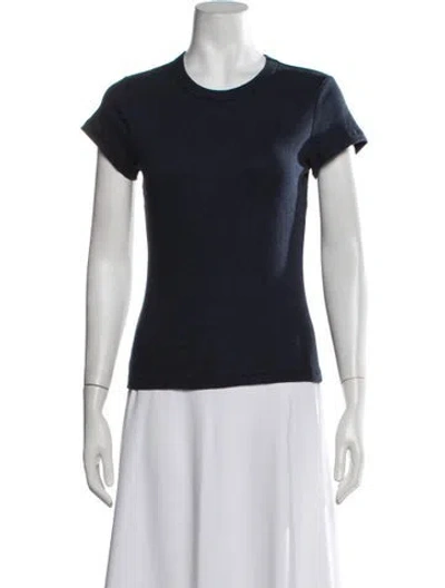 Pre-owned Leset Crew Neck Short Sleeve T-shirt W/ Tags In Blue
