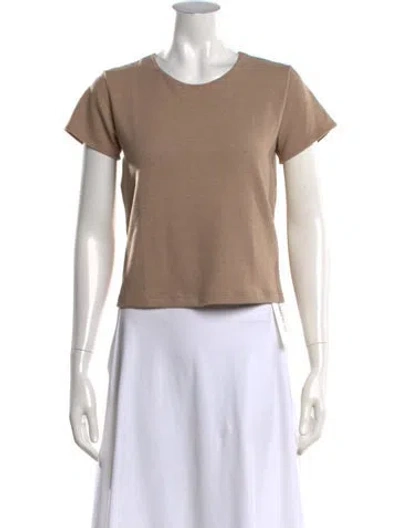 Pre-owned Leset Crew Neck Short Sleeve T-shirt W/ Tags In Neutrals