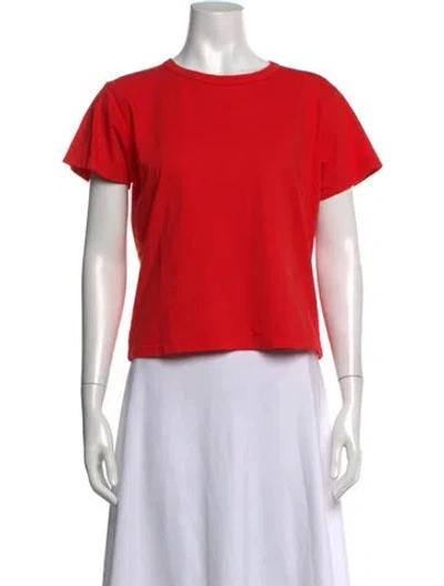 Pre-owned Leset Crew Neck Short Sleeve T-shirt W/ Tags In Red