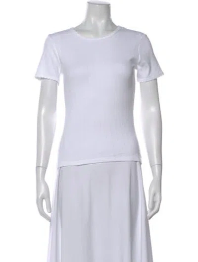 Pre-owned Leset Crew Neck Short Sleeve T-shirt W/ Tags In White