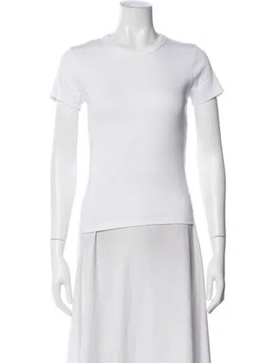 Pre-owned Leset Crew Neck Short Sleeve T-shirt W/ Tags In White