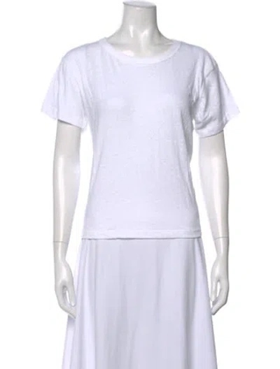Pre-owned Leset Crew Neck Short Sleeve T-shirt W/ Tags In White