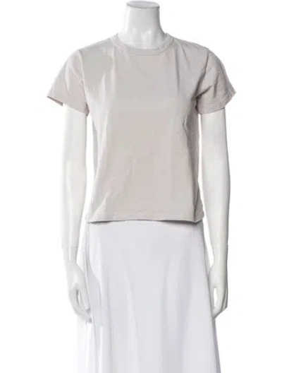 Pre-owned Leset Crew Neck Short Sleeve T-shirt In White