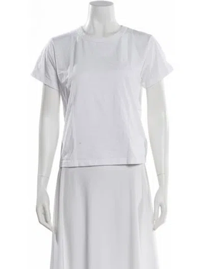 Pre-owned Leset Crew Neck Short Sleeve T-shirt In White