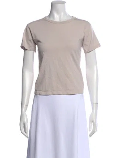 Pre-owned Leset Crew Neck Short Sleeve T-shirt In White